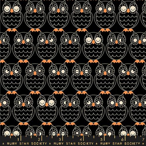 {New Arrival} Moda Ruby Star Society Good Spirits Hoos There Halloween Owls Black