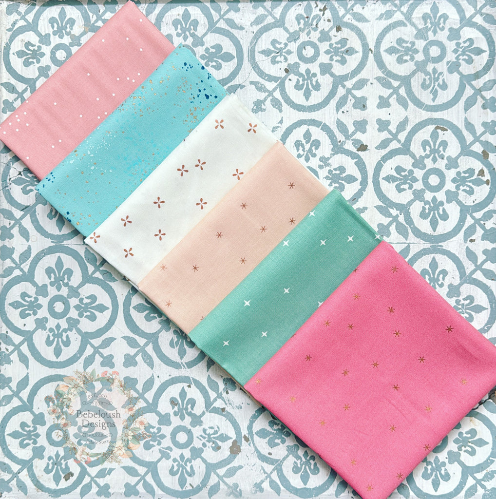 {New Arrival} Moda Ruby Star Society Sampler Curated Fat Quarter Bundle x 6 Blenders Sorbet
