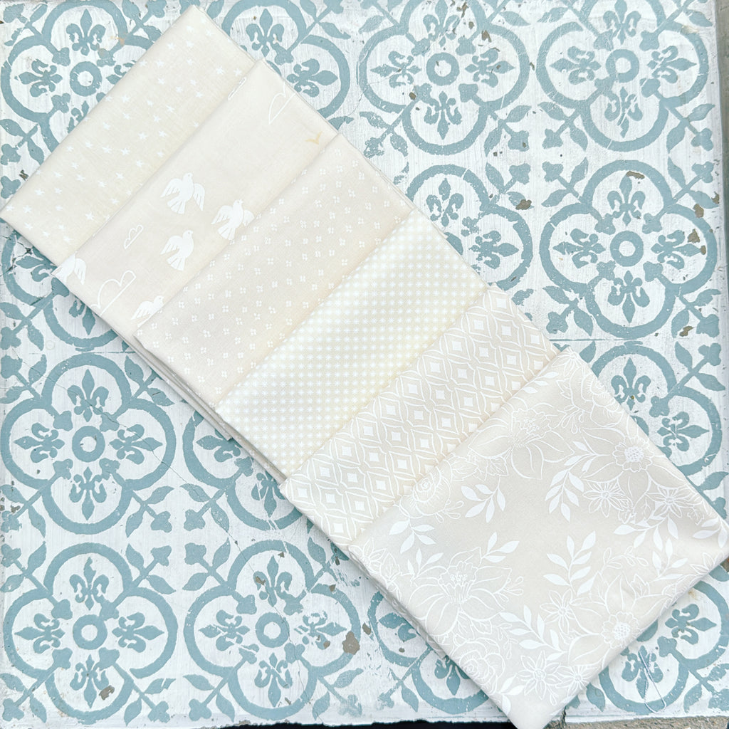 {New Arrival} Moda Ruby Star Society Sampler Curated Fat Quarter Bundle x 6 Natural Prints