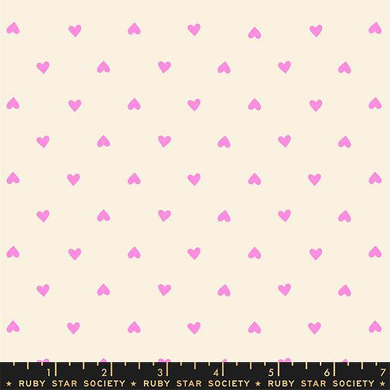 {Pre-Order February} Moda Ruby Star Society Trinketry Hearts Neon Pink