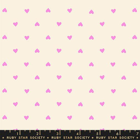 {Pre-Order February} Moda Ruby Star Society Trinketry Hearts Neon Pink