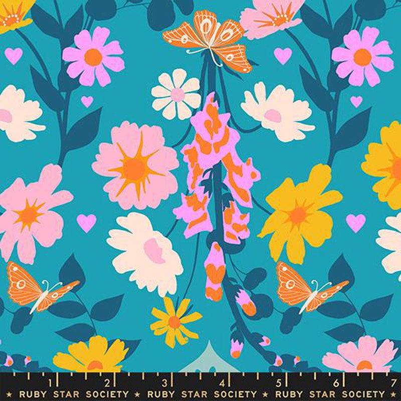 {Pre-Order October} Moda Ruby Star Society Best Day Ever Foxgloves Summer Sky