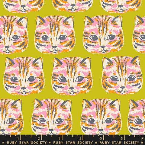 {Pre-Order June} Moda Ruby Star Society Oops All Cats Meow Meow Pistachio