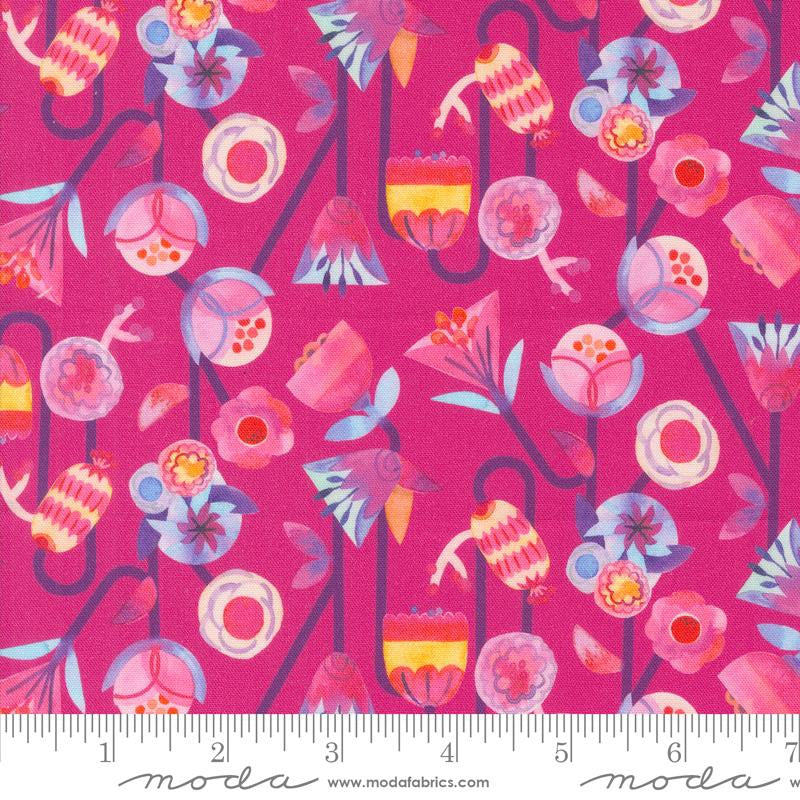 {Pre-Order January} Moda Flower Patches Candy Flowers Florals Raspberry