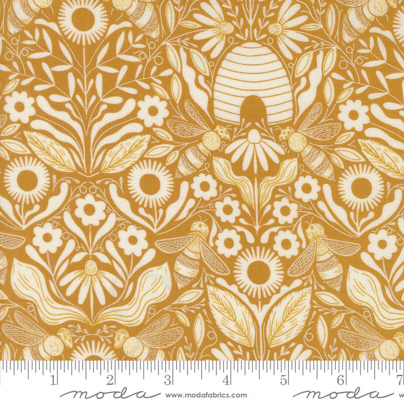{New Arrival} Moda Gingiber Bee Garden Beehive Melody Beeswax