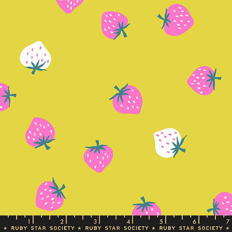 {New Arrival} Moda Ruby Star Society Picture Book Strawberry Toss Citron