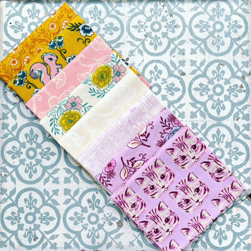 {New Arrival} Moda Ruby Star Society Reading Nook Fat Quarter Bundle x 8 Pieces Set 5 Meow Meow Macaron