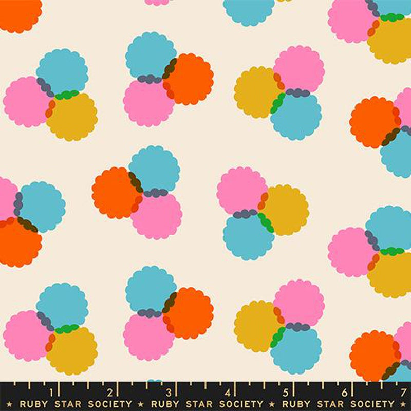 {Pre-Order November} Moda Ruby Star Society Sparkle Mart Puffs Natural