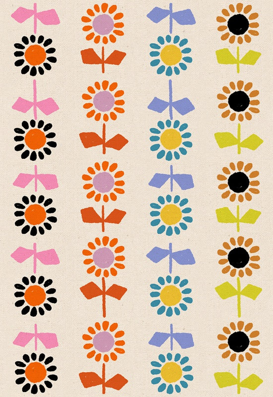 {Pre-Order October} Moda Ruby Star Society Catnap - CANVAS Daisy Stripe Natural