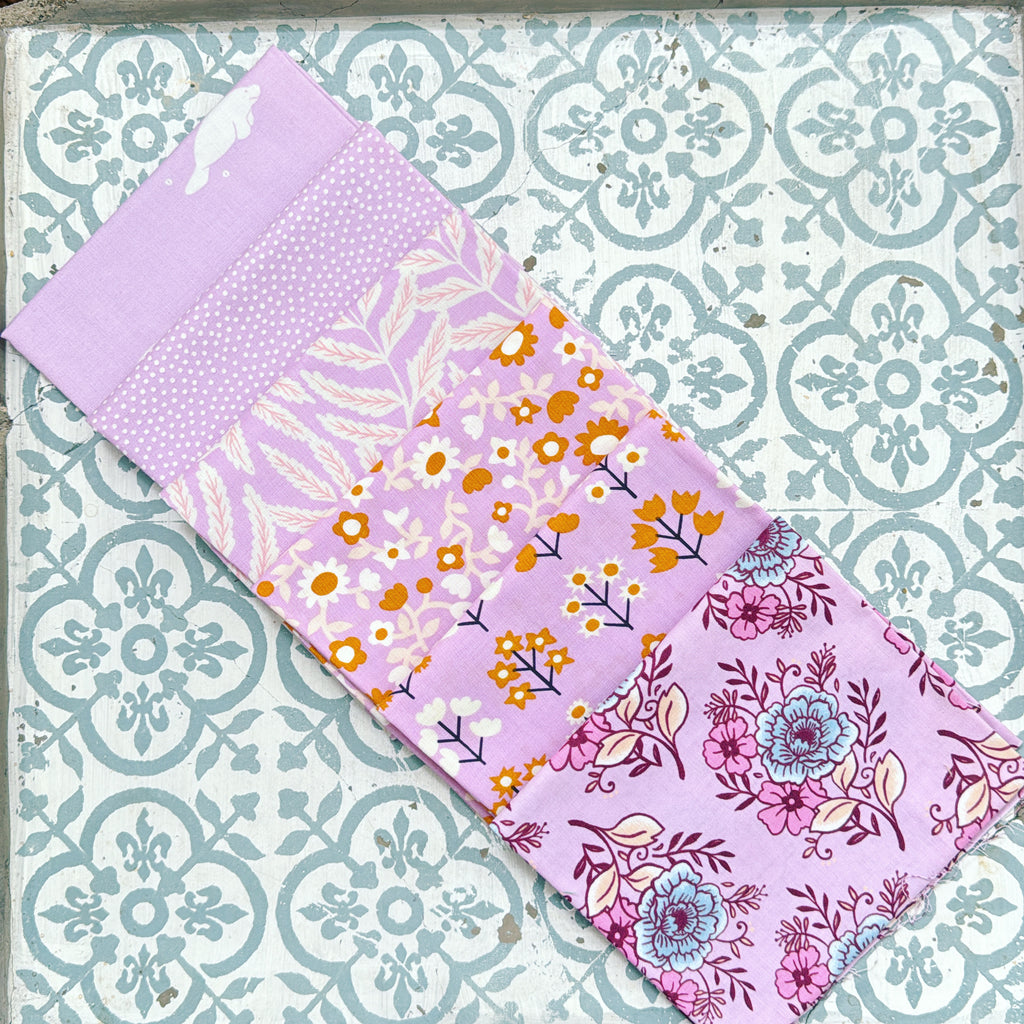 {New Arrival} Moda Ruby Star Society Sampler Curated Fat Quarter Bundle x 6 Lavender Chamomile