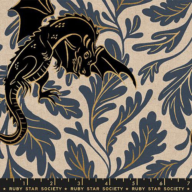 {Pre-Order April/May} Moda Ruby Star Society Fireglow- CANVAS Dragon Lair Smoke