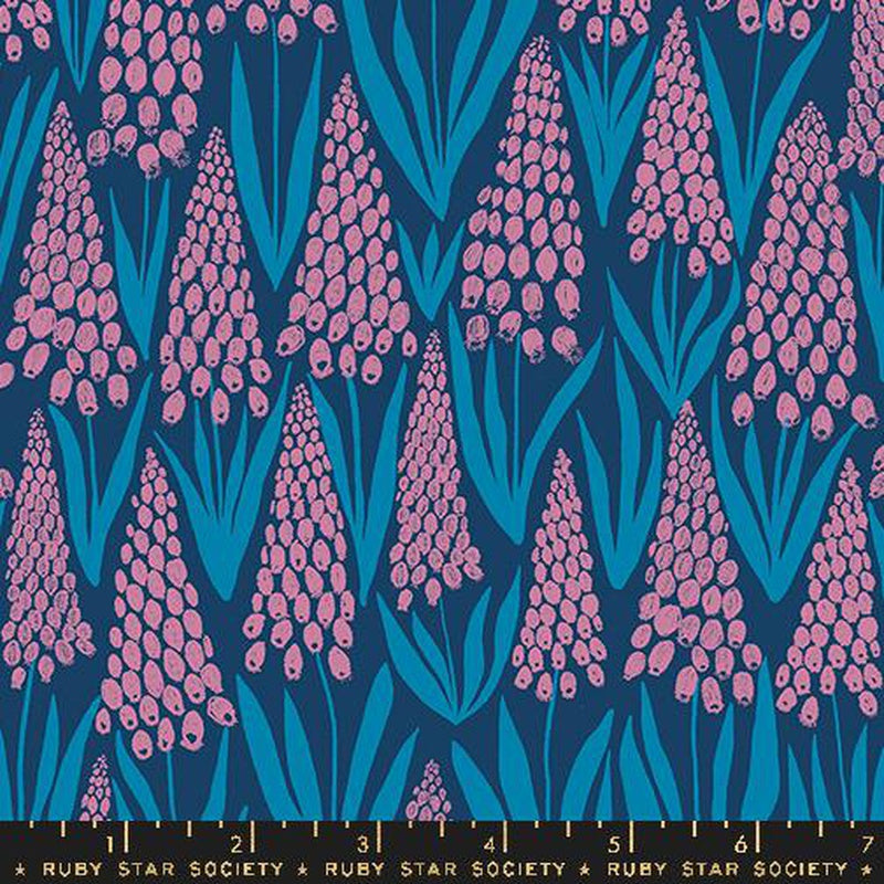 {New Arrival} Moda Ruby Star Society Endpaper Muscari Bluebell
