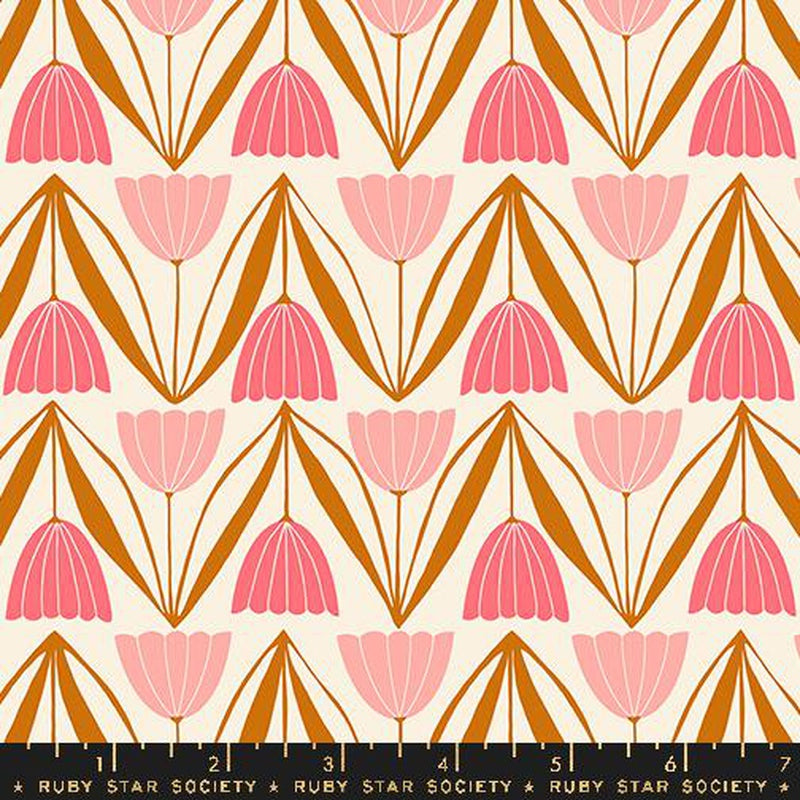 {New Arrival} Moda Ruby Star Society Endpaper Tulips Natural