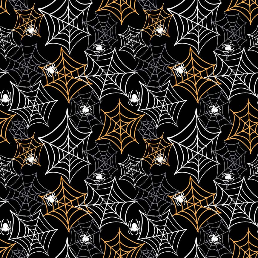 {New Arrival} Henry Glass Nights of Olde Salem Spiderweb Black Glow in the Dark