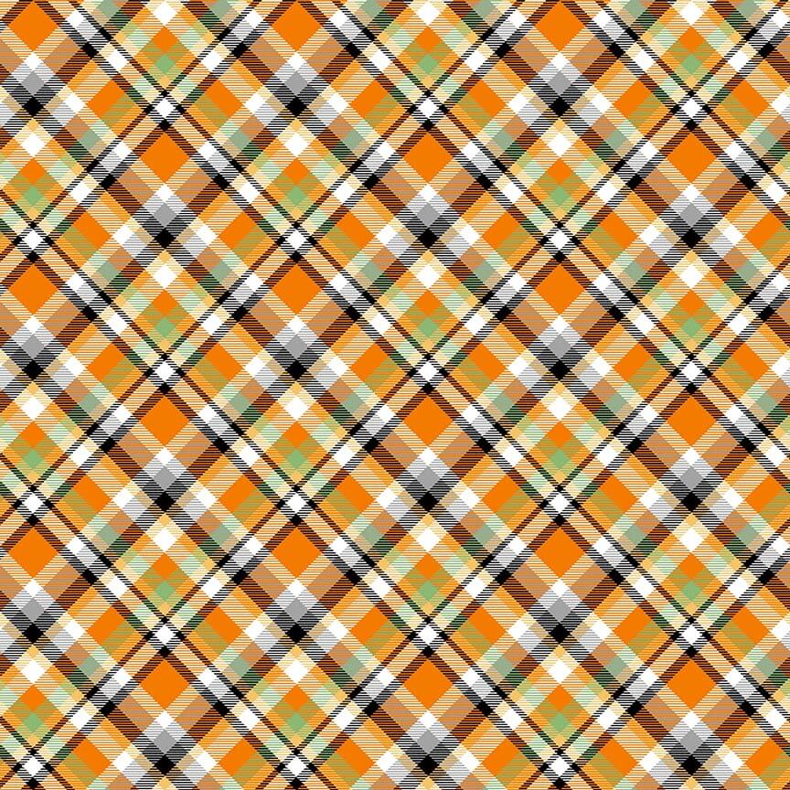 {New Arrival} Henry Glass Nights of Olde Salem Bias Plaid Multi Glow in the Dark