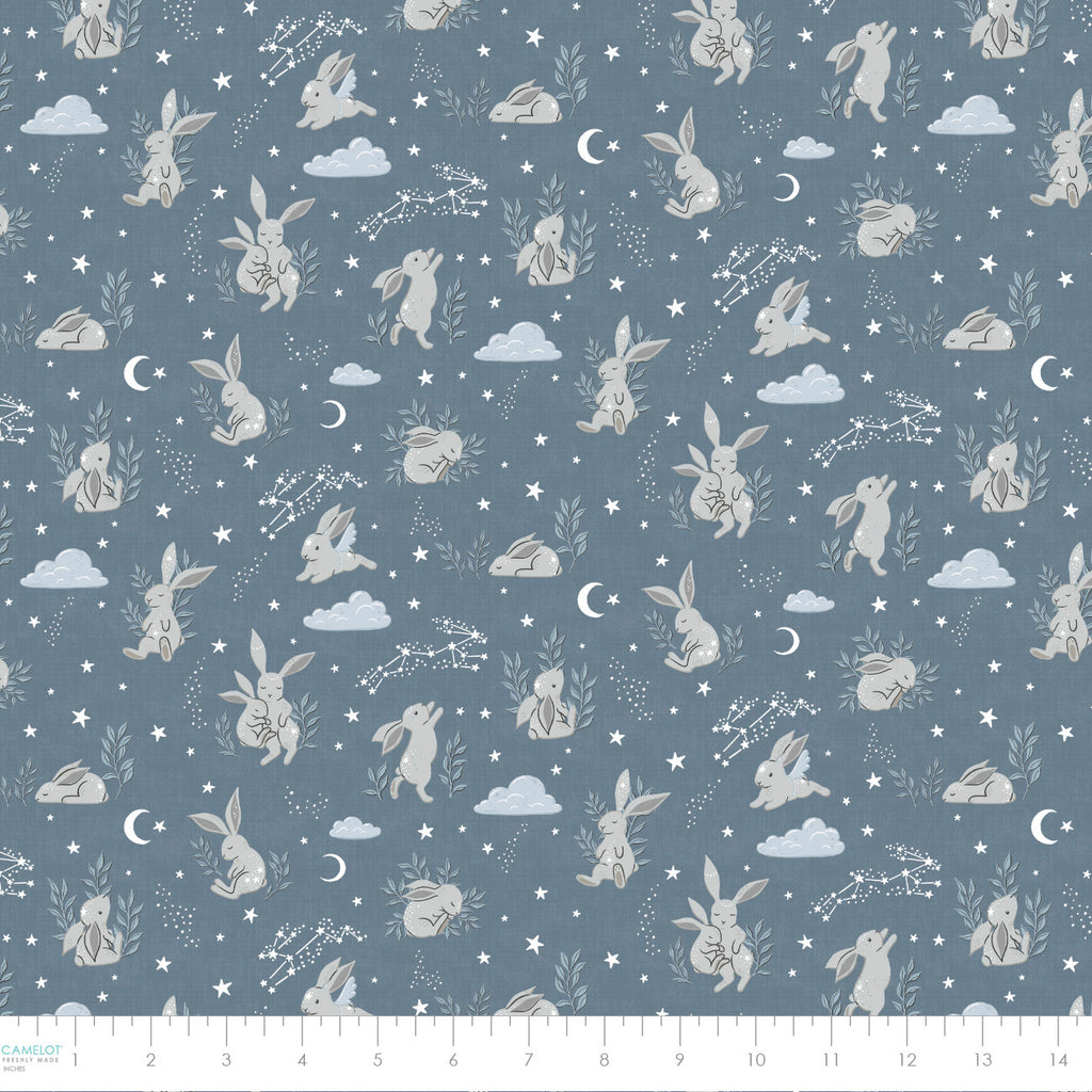 {New Arrival} Camelot Fabrics Bunny Dreams Main in Blue