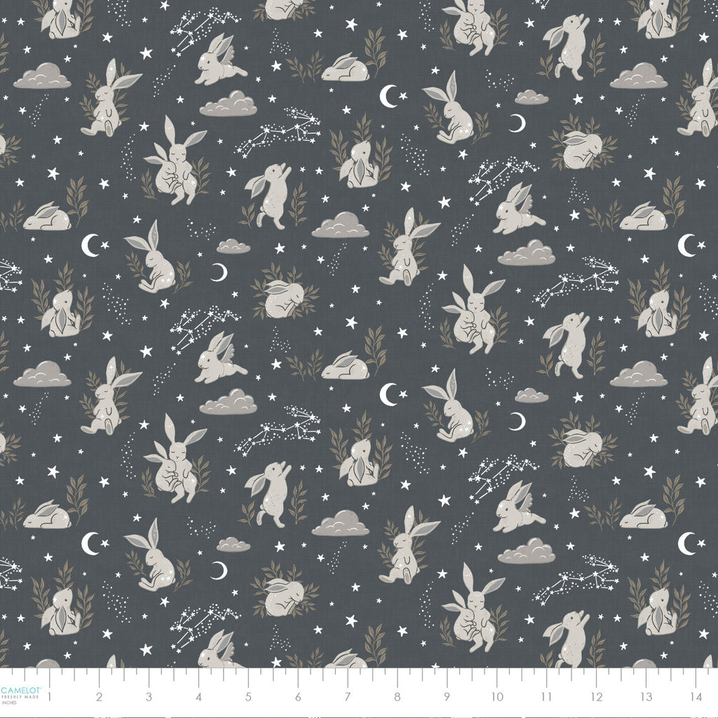 {New Arrival} Camelot Fabrics Bunny Dreams Main in Grey