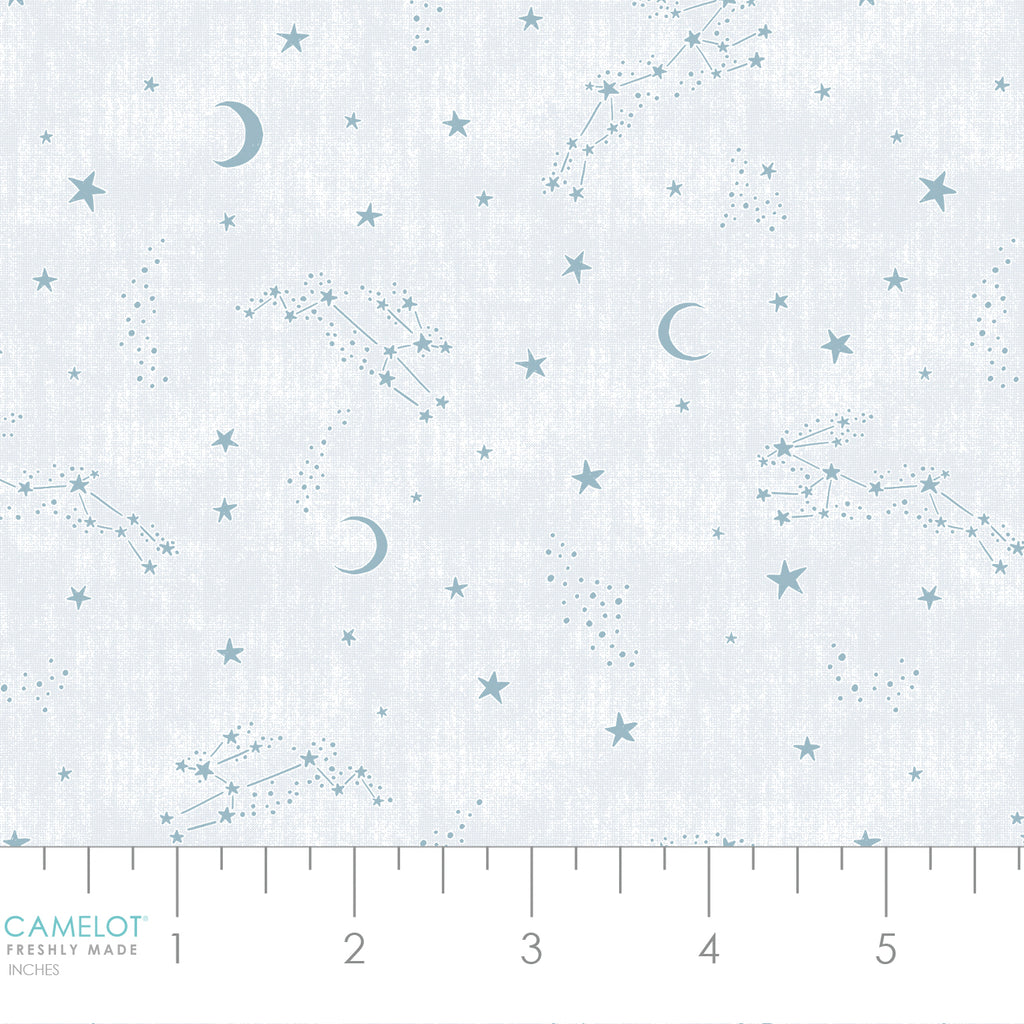 {New Arrival} Camelot Fabrics Bunny Dreams Hop Over the Moon White