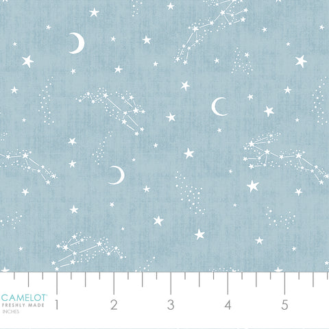 {New Arrival} Camelot Fabrics Bunny Dreams Hop Over the Moon Blue