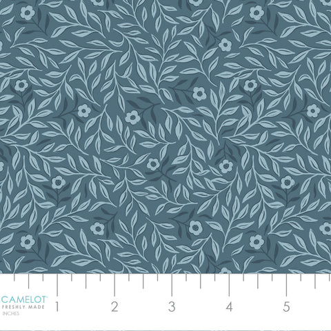 {New Arrival} Camelot Fabrics Bunny Dreams Sleepy Botanicals Blue