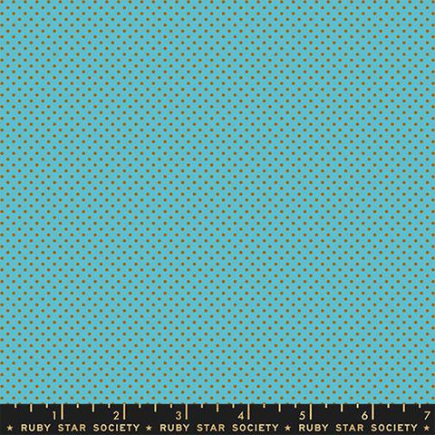 {Pre-Order October} Moda Ruby Star Society Catnap Mini Dot Turquoise