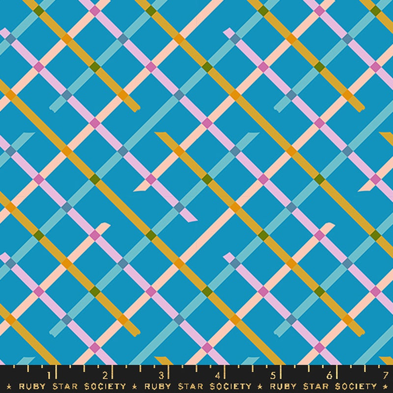 {Pre-Order August} Moda Ruby Star Society Washi Plus Off Grid Bright Blue