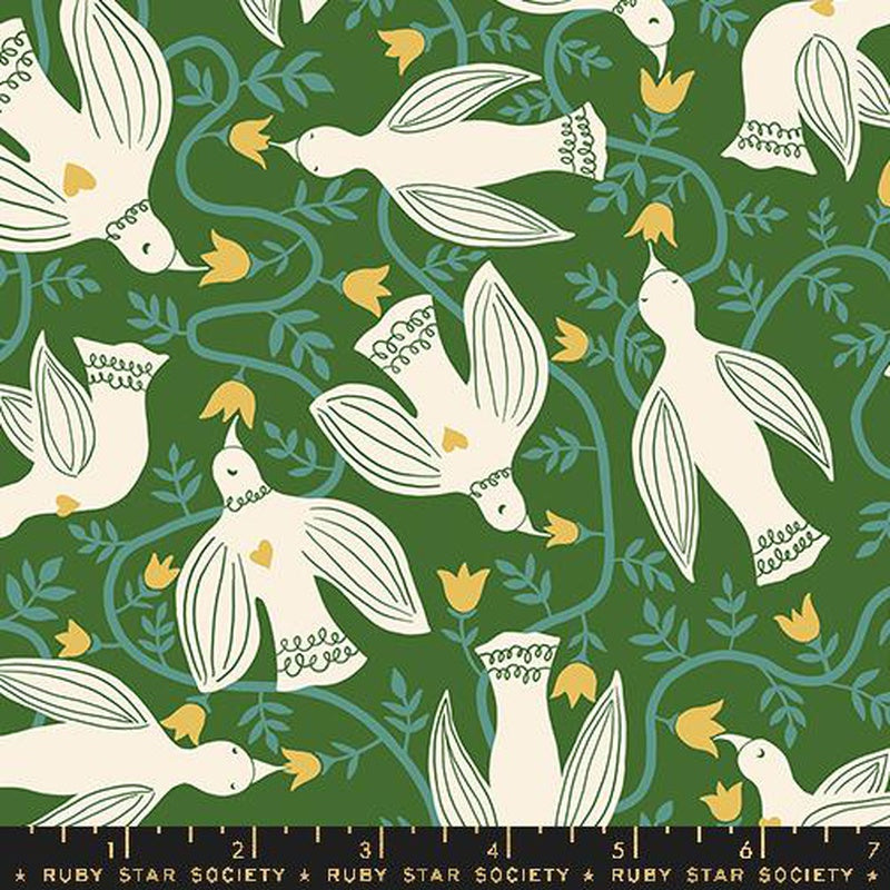 {New Arrival} Moda Ruby Star Society Endpaper Humingbirds Sarah Green