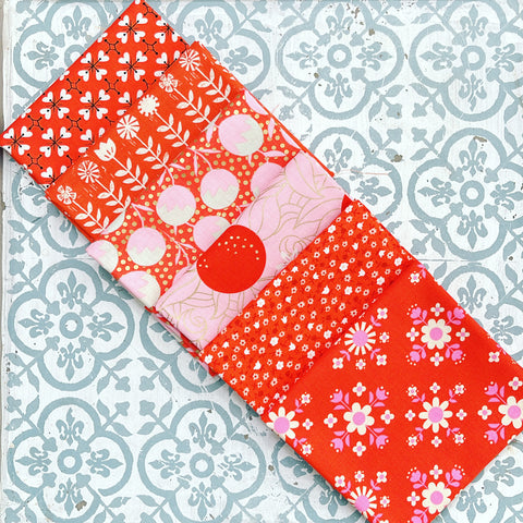 {New Arrival} Moda Ruby Star Society Sampler Curated Fat Quarter Bundle x 6 Florida Florals