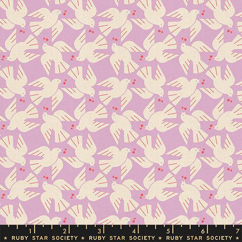 {Pre-Order August} Moda Ruby Star Society Lofi Linens Flock Yeah Wisteria