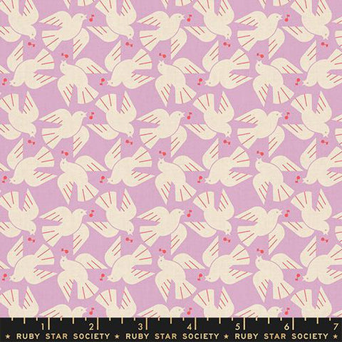 {Pre-Order August} Moda Ruby Star Society Lofi Linens Flock Yeah Wisteria