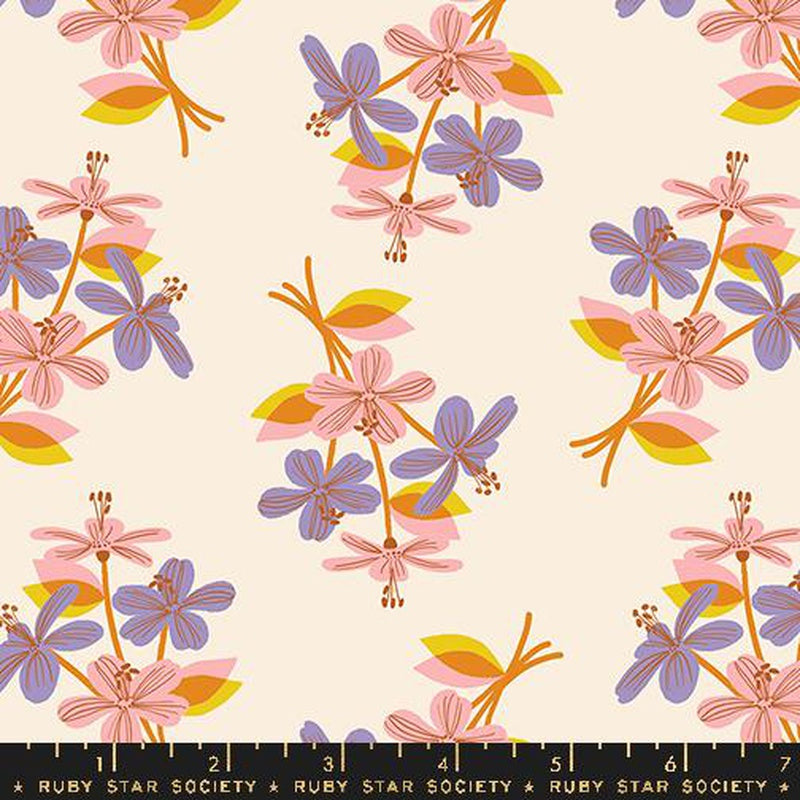 {New Arrival} Moda Ruby Star Society Favourite Flowers Nosegay Florals Natural