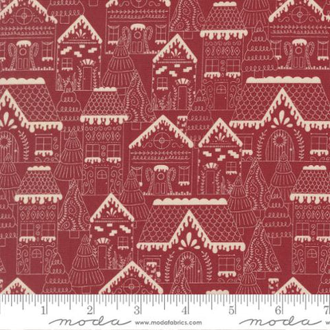 {New Arrival} Moda Fabrics Kiley's Quilt Room Gingerbread Lane Gingerbread Houses Cranberry