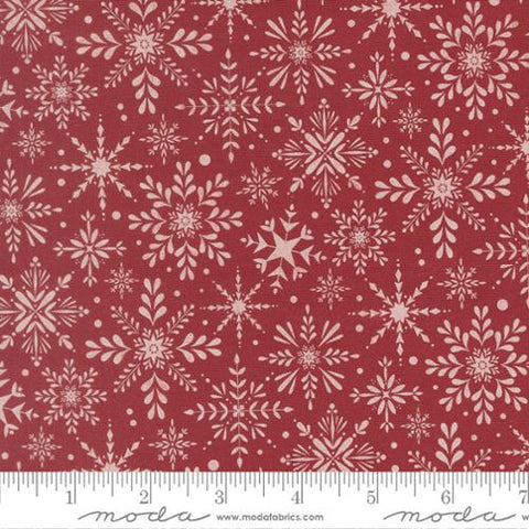 {New Arrival} Moda Fabrics Kiley's Quilt Room Gingerbread Lane Blizzard Snowflake Cranberry