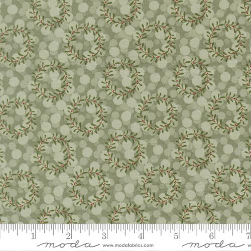 {New Arrival} Moda Fabrics Kiley's Quilt Room Gingerbread Lane Glittering Wreaths Mistletoe