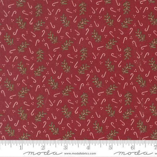{New Arrival} Moda Fabrics Kiley's Quilt Room Gingerbread Lane Holly Candy Canes Cranberry
