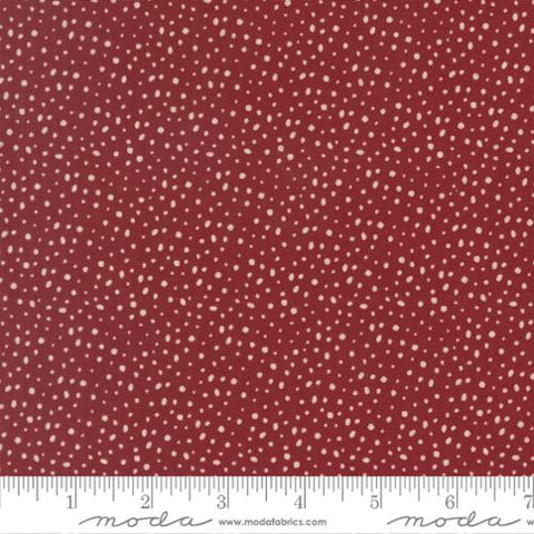 {New Arrival} Moda Fabrics Kiley's Quilt Room Gingerbread Lane Flurry Dots Cranberry