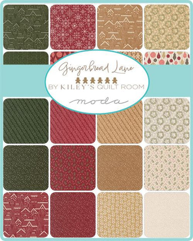 {New Arrival} Moda Fabrics Kiley's Quilt Room Gingerbread Lane Squares 5"