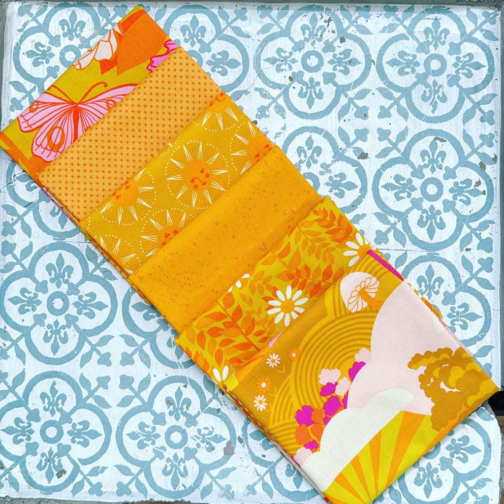 {New Arrival} Moda Ruby Star Society Sampler Curated Fat Quarter Bundle x 6 Golden Hour