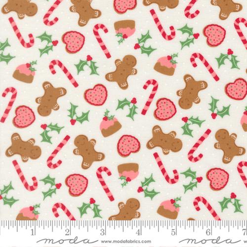 {New Arrival} Moda Fabrics Sweetfire Road Merrily on High Sweet Treats Gingerbread Snow