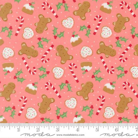 {New Arrival} Moda Fabrics Sweetfire Road Merrily on High Sweet Treats Gingerbread Blush