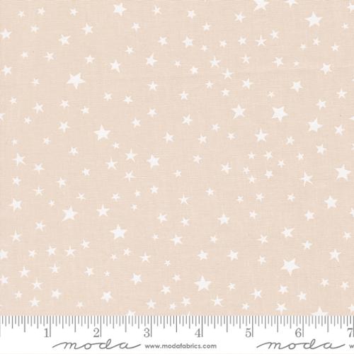 {New Arrival} Moda Fabrics Elena Amo Purrs & Boos Stars Moonbeam White