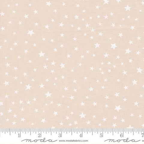 {New Arrival} Moda Fabrics Elena Amo Purrs & Boos Stars Moonbeam White
