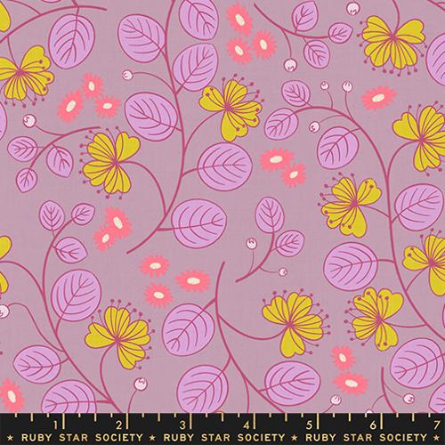{Pre-Order August} Moda Ruby Star Society Lofi Linens Caper Floral Wisteria