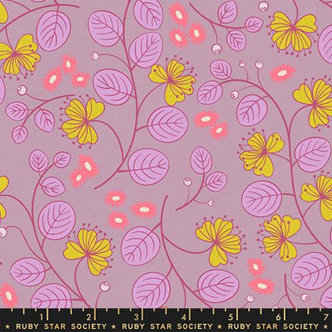 {Pre-Order August} Moda Ruby Star Society Lofi Linens Caper Floral Wisteria