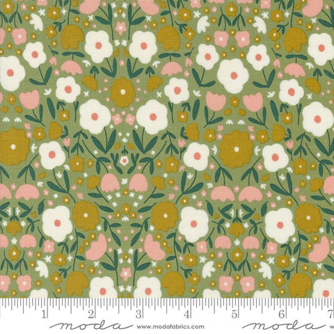 {New Arrival} Moda Gingiber Imaginary Flowers Peppy Petals Sage