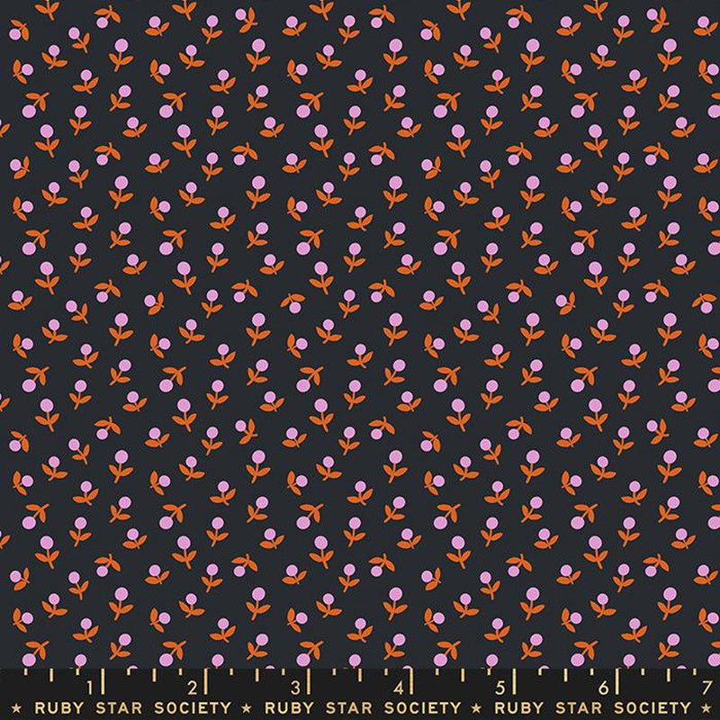 {New Arrival} Moda Ruby Star Society Meadow Star Soft Black FAT QUARTER