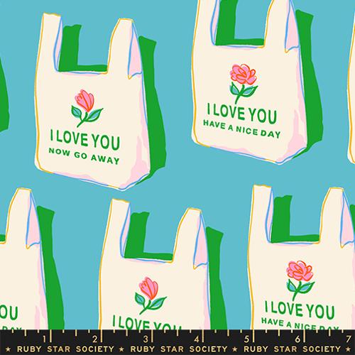 {Pre-Order November} Moda Ruby Star Society Sparkle Mart Have a Nice Day Dark Turquoise