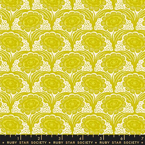 {Pre-Order November} Moda Ruby Star Society Ink Shop Scallop Flower Pistachio