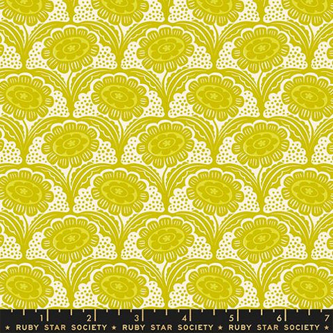 {Pre-Order November} Moda Ruby Star Society Ink Shop Scallop Flower Pistachio