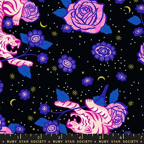 {Pre-Order November} Moda Ruby Star Society Ink Shop Tiger Rose Black